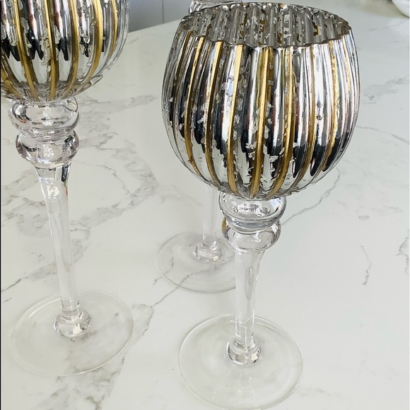 Three candle holders/ home decor 🌷🌷🌷 - Picture 3 of 10